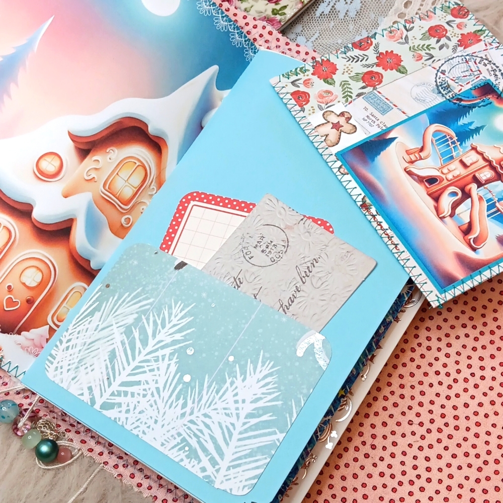 Christmas Gingerbread Junk Journal  Twin Baby Boy " Samuel " - Picture 9 of 12